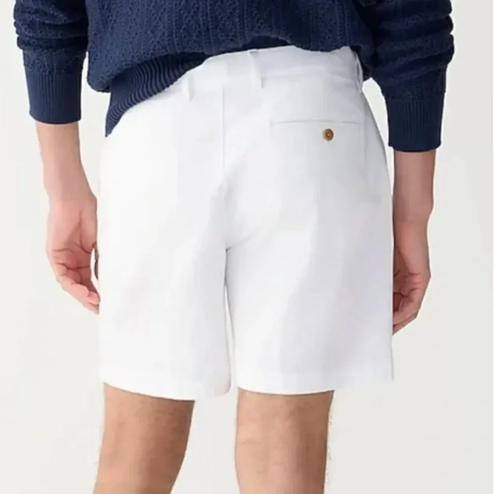 J. Crew BE051 White Stretch Chino shorts 7